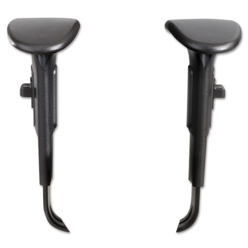 Safco Adjustable T-Pad Arms for Safco Alday and Vue Series Task Chairs and Stools, 3.5 x 10.5 x 14, Black, 2Set (SAF3399BL)