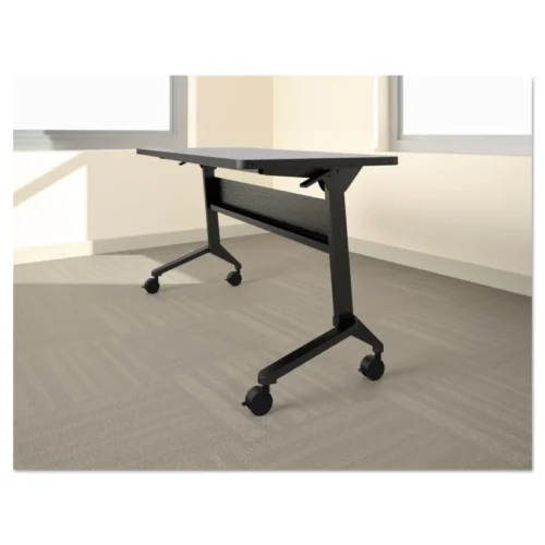 Safco Flip-n-Go Table Base, 70.5w x 21.25d x 27.88h, Black (MLNLF72S5)