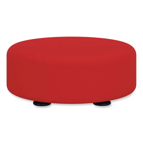 Safco Learn 15 Round Vinyl Floor Seat, 15 dia x 5.75h, Red (SAF8121RV)