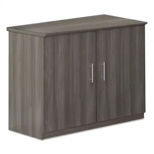 Safco Medina Series Storage Cabinet, 36w x 20d x 29.5h, Gray Steel (MLNMSCLGS)