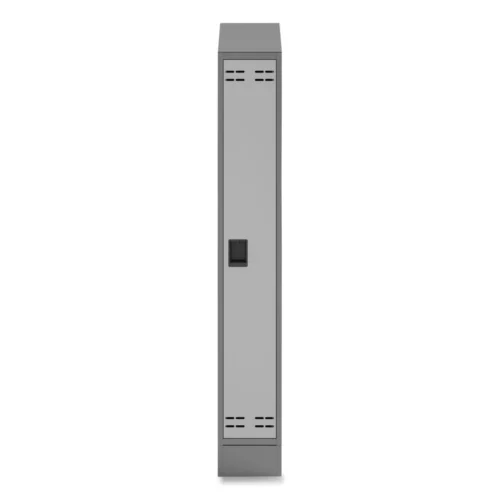 Safco Single Sloped Metal Locker Hood Addition, 12w x 18d x 6h, Gray (SAF5516GR)