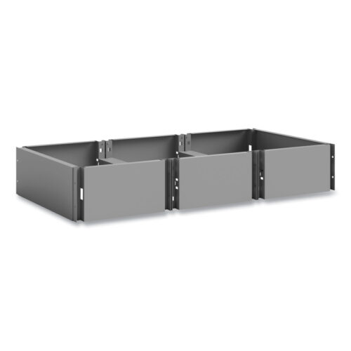 Safco Triple Continuous Metal Locker Base Addition, 35w x 16d x 5.75h, Gray (SAF5520GR)