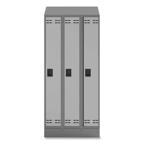 Safco Triple Sloped Metal Locker Hood Addition, 36w x 18d x 6h, Gray (SAF5518GR)