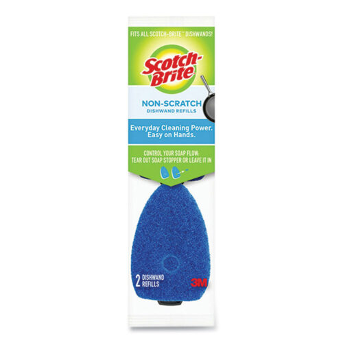 Scotch-Brite Non-Scratch Dishwand Refills, Blue, 2Pack (MMM48312)