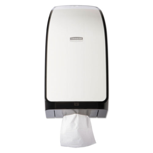 Scott Hygienic Bathroom Tissue Dispenser, 7.38 x 6.38 x 13.75, White (KCC40407)