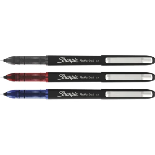 Sharpie Professional Design Roller Ball Pen, Stick, Fine 0.5 mm, Assorted Ink and Barrel Colors, 4Pack (SAN2093224)