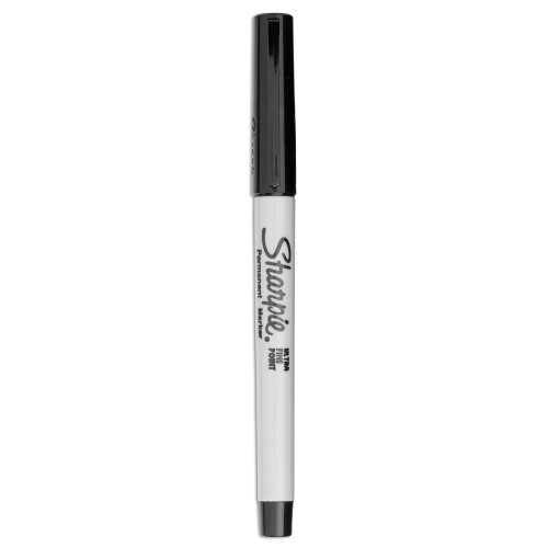 Sharpie Ultra Fine Tip Permanent Marker, Ultra-Fine Needle Tip, Black, 5Pack (SAN37665PP)