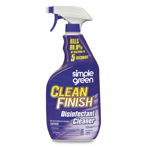 Simple Green Clean Finish Disinfectant Cleaner, Herbal, 32 oz Spray Bottle, 12Carton (SMP01032)