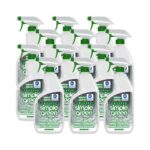 Simple Green Crystal Industrial CleanerDegreaser, 24 oz Spray Bottle, 12Carton (SMP19024)