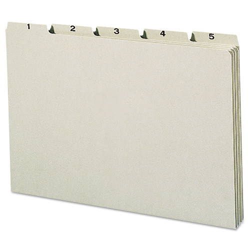 Smead 100% Recycled Daily Top Tab File Guide Set, 15-Cut Top Tab, 1 to 31, 8.5 x 14, Green, 31Set (SMD52369)