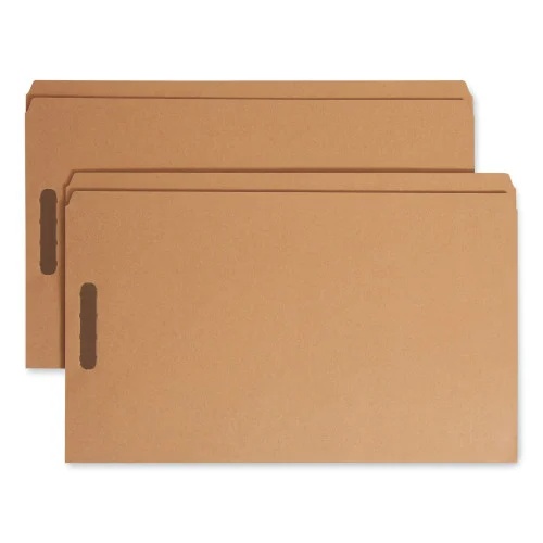 Smead Kraft Fastener Folders, 0.75 Expansion, 2 Fasteners, Legal Size, Kraft Exterior, 50Box (SMD19813)