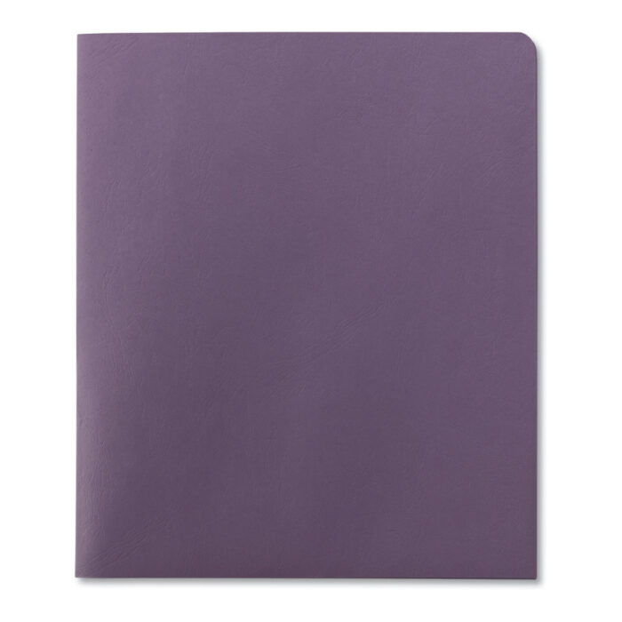 Smead Two-Pocket Folder, Textured Paper, 100-Sheet Capacity, 11 x 8.5, Lavender, 25Box (SMD87865)