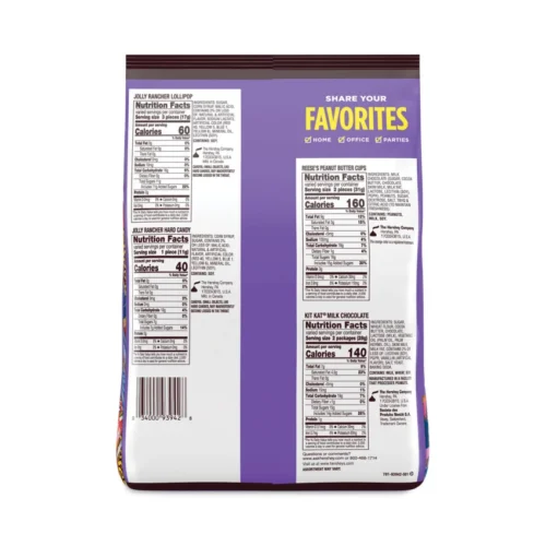 Snack-Size Sweets and Chocolate Assortment Party Pack, 34.19 oz Bag (HRSHEC93942)