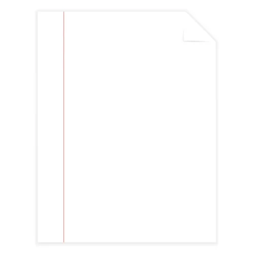 Southworth 25% Cotton Business Paper, Red Margin Rule, 95 Bright, 20 lb Bond Weight, 8.5 x 11, White, 500 SheetsReam (SOU403CR)