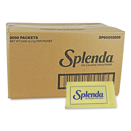 Splenda No Calorie Sweetener Packets, 0.04 oz Packets, 400Box, 6 BoxesCarton (SNHMCN224137)