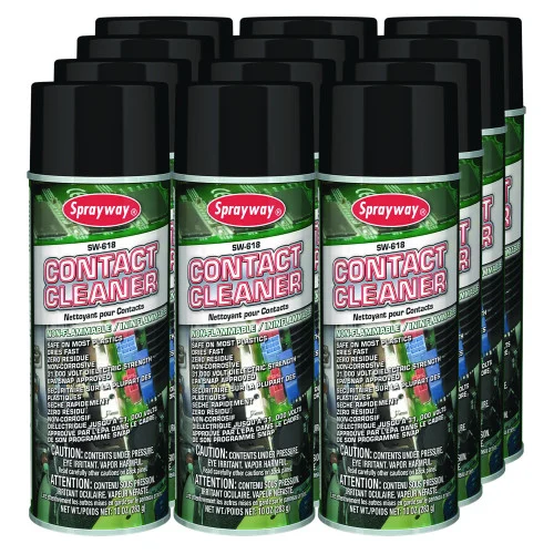 Sprayway Contact Cleaner, 10 oz Aerosol Spray, 12Carton (CGC618)