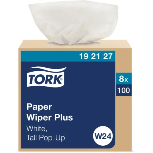 Tork Multipurpose Paper Wiper, 9.25 x 16.25, White, 100/Box, 8 Boxes/Carton (TRK192127)