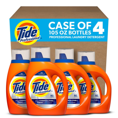 Tide Commercial Liquid Laundry Detergent, 105 oz Pour Bottle, 4Carton (PGC14116)