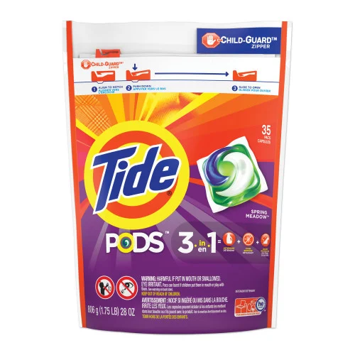 Tide Pods, Laundry Detergent, Spring Meadow, 35Pack, 4 PacksCarton (PGC93127CT)