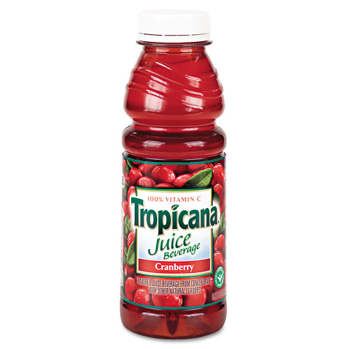 Tropicana Juice Beverage, Cranberry, 15.2oz Bottle, 12Carton (QKR00864)