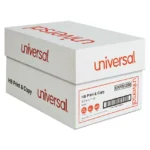 Universal High-Bright Multipurpose Paper, 20 lb Bond Weight, 8.5 x 11, White, 500 Sheets/Ream, 10 Reams/Carton (UNV91200)