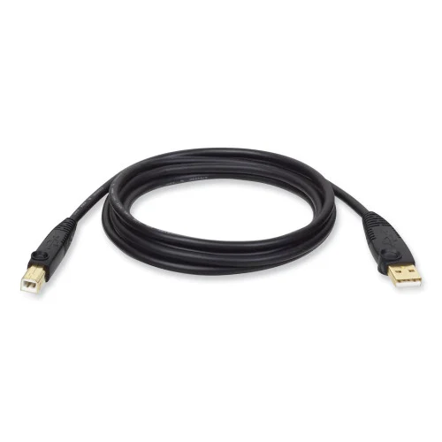 USB 2.0 AB Cable, 10 ft, Black (TRPU022010)