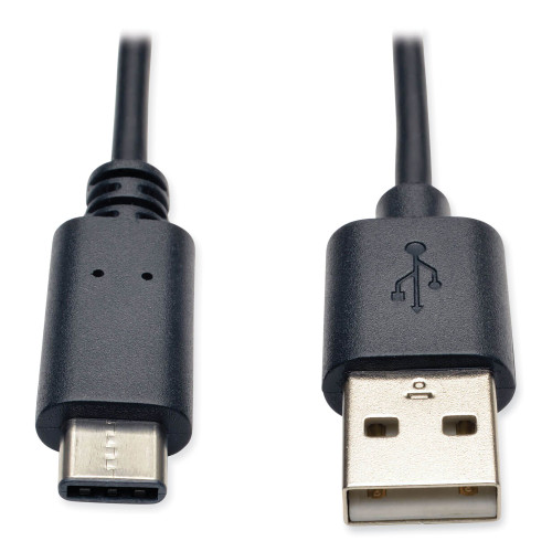 USB 2.0 Cable, USB Type-A to USB Type-C (USB-C) (MM), 6 ft, Black (TRPU038006)