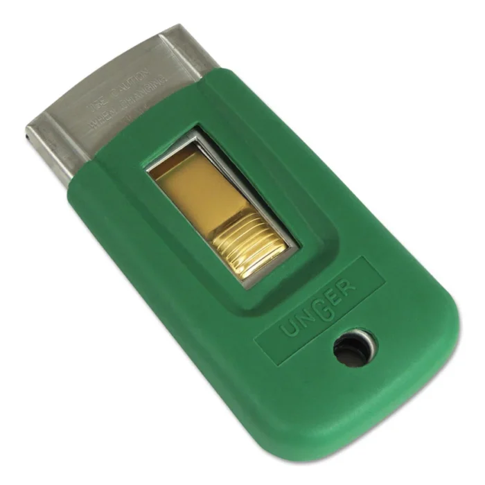 Unger ErgoTec Safety Scraper with Rubber Cover, Accepts 1 12 Blade (UNGSR040)