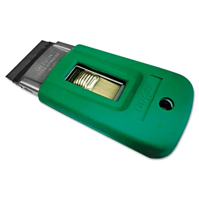 Unger ErgoTec Safety Scraper with Rubber Cover, Accepts 1 12 Blade (UNGSR040)