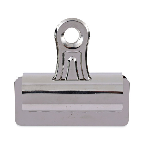 Universal Bulldog Clips, Jumbo, Nickel, 12Pack (UNV31266)