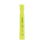 Universal Desk Highlighters, Fluorescent Yellow Ink, Chisel Tip, Yellow Barrel, Dozen (UNV08861)