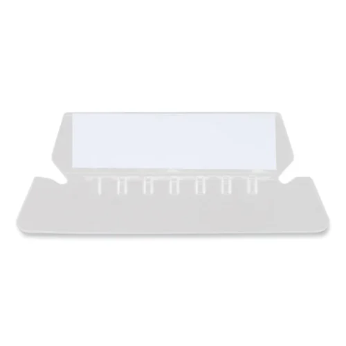 Universal Hanging File Folder Plastic Index Tabs, 15-Cut, Clear, 2.25 Wide, 25Pack (UNV42215)