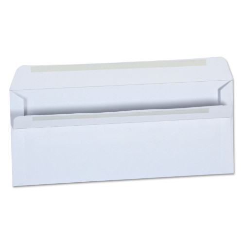 Universal Self-Seal Business Envelope, #10, Square Flap, Self-Adhesive Closure, 4.13 x 9.5, White, 500Box (UNV36100)