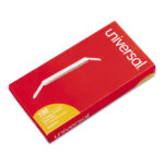 Universal Two-Piece Two-Prong Paper Fastener Bases, 1 Capacity, 2.75 Center to Center, Silver, 100Box (UNV81011)