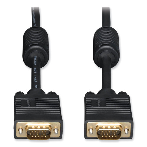 VGA Coaxial High-Resolution Monitor Cable with RGB Coaxial, 50 ft, Black (TRPP502050)