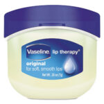 Vaseline Lip Therapy, Original, 0.25 oz, Plastic Flip-Top Container, 32Carton (UNI20677CT)