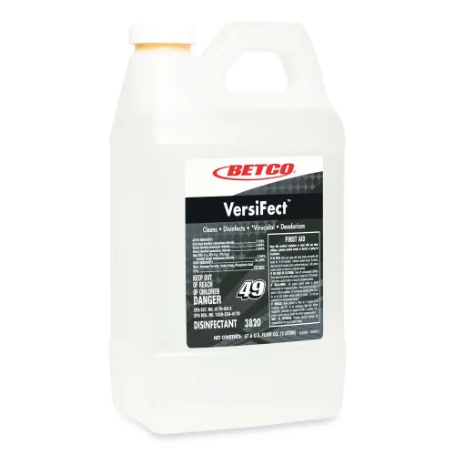 VersiFect Cleaner Disinfectant, Fresh Scent, 2 L Bottle, 4Carton (BET38204700)