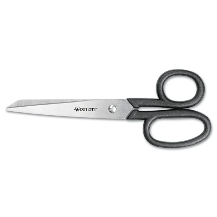 Looking for reliable scissors? These Westcott stainless steel shears feature a comfortable rubber grip and rust-resistant blades, perfect for home, office, or school use!