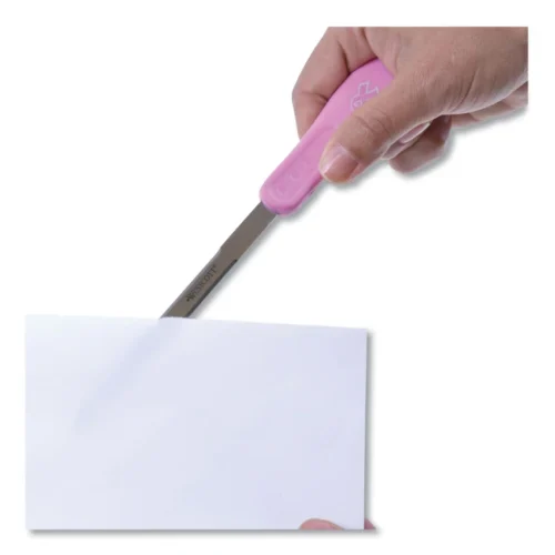 Westcott Pink Ribbon Stainless Steel Letter Opener, 9, Pink (ACM15424)