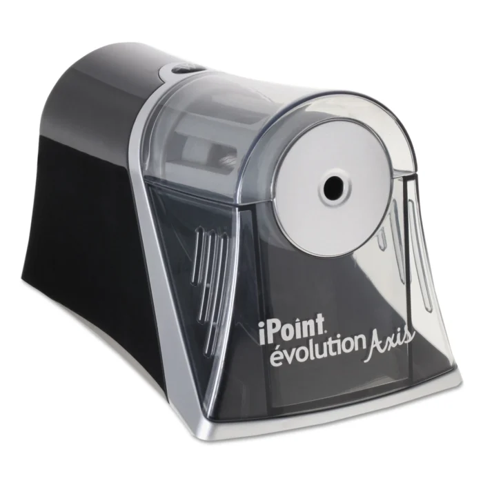 Westcott iPoint Evolution Axis Pencil Sharpener, AC-Powered, 4.25 x 7 x 4.75, BlackSilver (ACM15510)