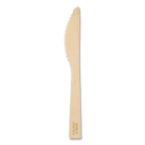 World Centric Bamboo Cutlery, Knife, 6.7, Natural, 2,000Carton (WORKNBB67)