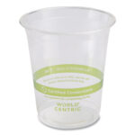 World Centric PLA Clear Cold Cups, 7 oz, Clear, 2,000Carton (WORCPCS7)