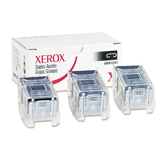 Xerox 008R12941 Finisher Staples, 5,000 StaplesCartridge, 3 CartridgesBox (XER008R12941)