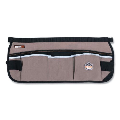 ergodyne Arsenal 5706 13-Pocket Waist Apron, 13 Compartments, 23 x 9, Canvas, Gray (EGO13695)