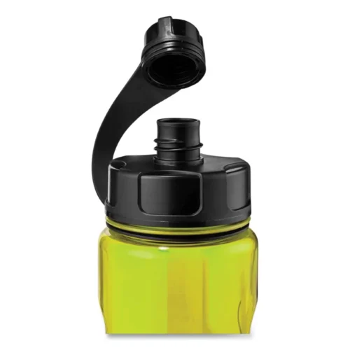 ergodyne Chill-Its 5151 Plastic Wide Mouth Water Bottle, 34 oz, Lime (EGO13153)