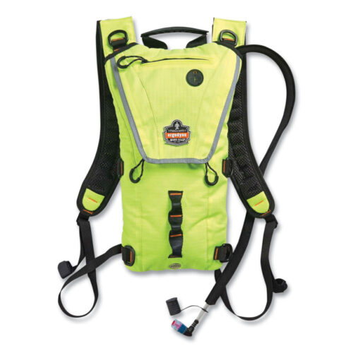 ergodyne Chill-Its 5156 Low Profile Hydration Pack, 3 L, Hi-Vis Lime (EGO13162)