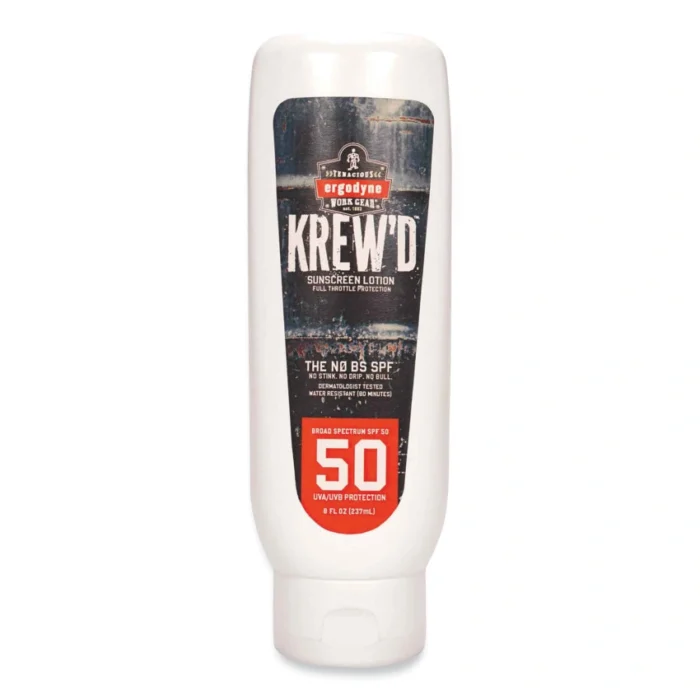 ergodyne Krewd 6351 SPF 50 Sunscreen Lotion, 8 oz Bottle (EGO16631)