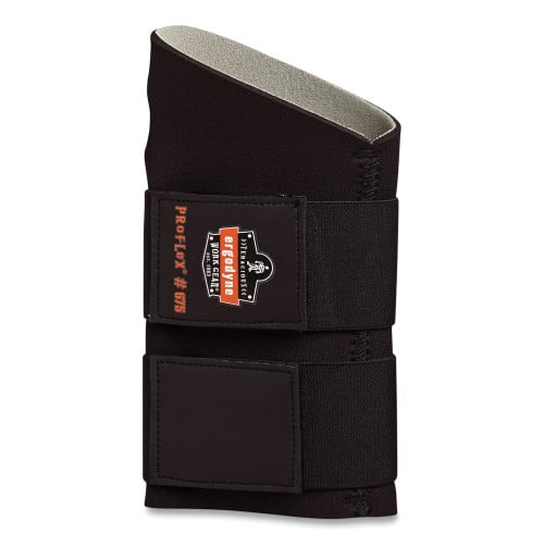 ergodyne ProFlex 675 Ambidextrous Double Strap Wrist Support, Large, Fits LeftRight Hand, Black (EGO16624)