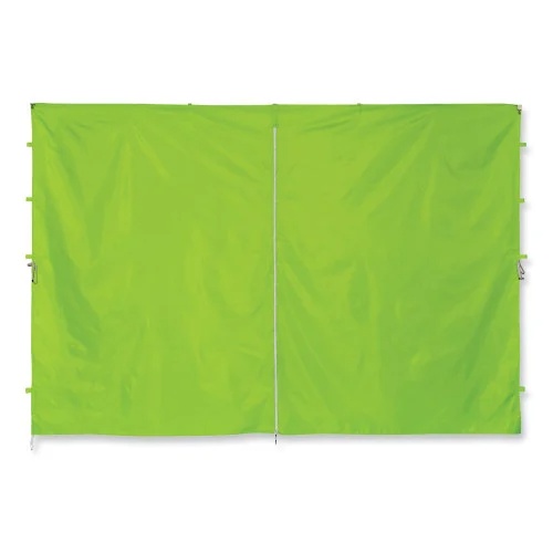 ergodyne Shax 6096 Pop-Up Tent Sidewall with Zipper, Single Skin, 10 ft x 10 ft, Polyester, Lime (EGO12978)