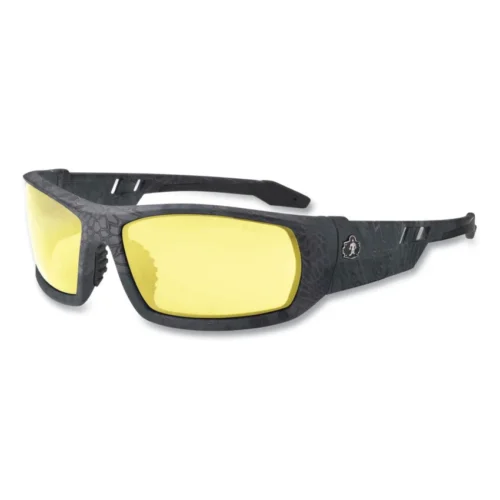 ergodyne Skullerz Odin Safety Glasses, Kryptek Typhon Nylon Impact Frame, Yellow Polycarbonate Lens (EGO50550)